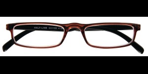 Lunettes de lecture Half-line brun noir