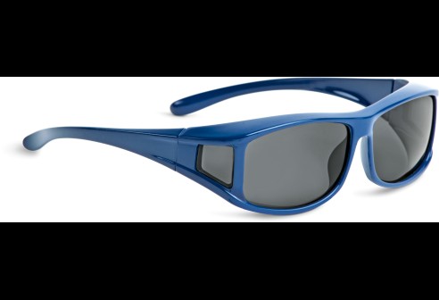 Shoptic Lunettes superposables, petites – rectangulaire- Bleu