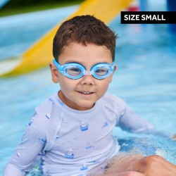 Kit de montage pour lunettes de natation Milo & Me Nalu, taille S bandeau, anneaux et pont de nez bleu