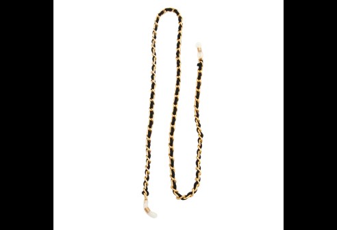 Chaîne à lunettes Bolzano noir 3 pièces