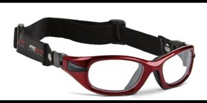Progear Lunettes de sport - M - Metallic Red - Avec bandeau