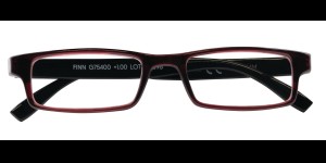 Lunettes de lecture Finn rouge-noir