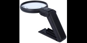 Loupe à main/sur pied avec différentes positions 2X/4X avec LED