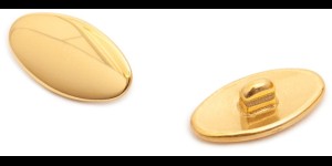 Plaquettes, hypoallegiques, titane, systeme Click 13,0 mm or 4 pièces