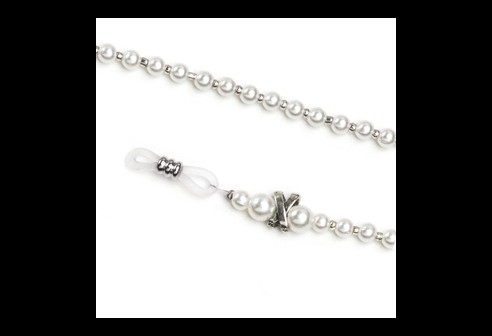 Chaînette Abigail blanc, 2 pìeces