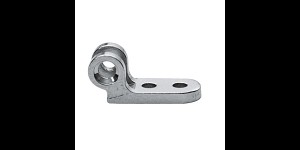 Charnières à rivets, partie fixée sur la branche côte gauche, yeux double, ouverture 0,8 mm