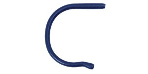 Siliconen kruloortip voor volwassenen blauw Ø 1,4 tot 1,5 mm