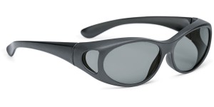 Shoptic Overzetbril - ovaal - Zwartmat