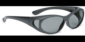 Shoptic Overzetbril - ovaal - Zwartmat