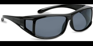 Shoptic Overzetbril, mode - rechthoekig - Zwart