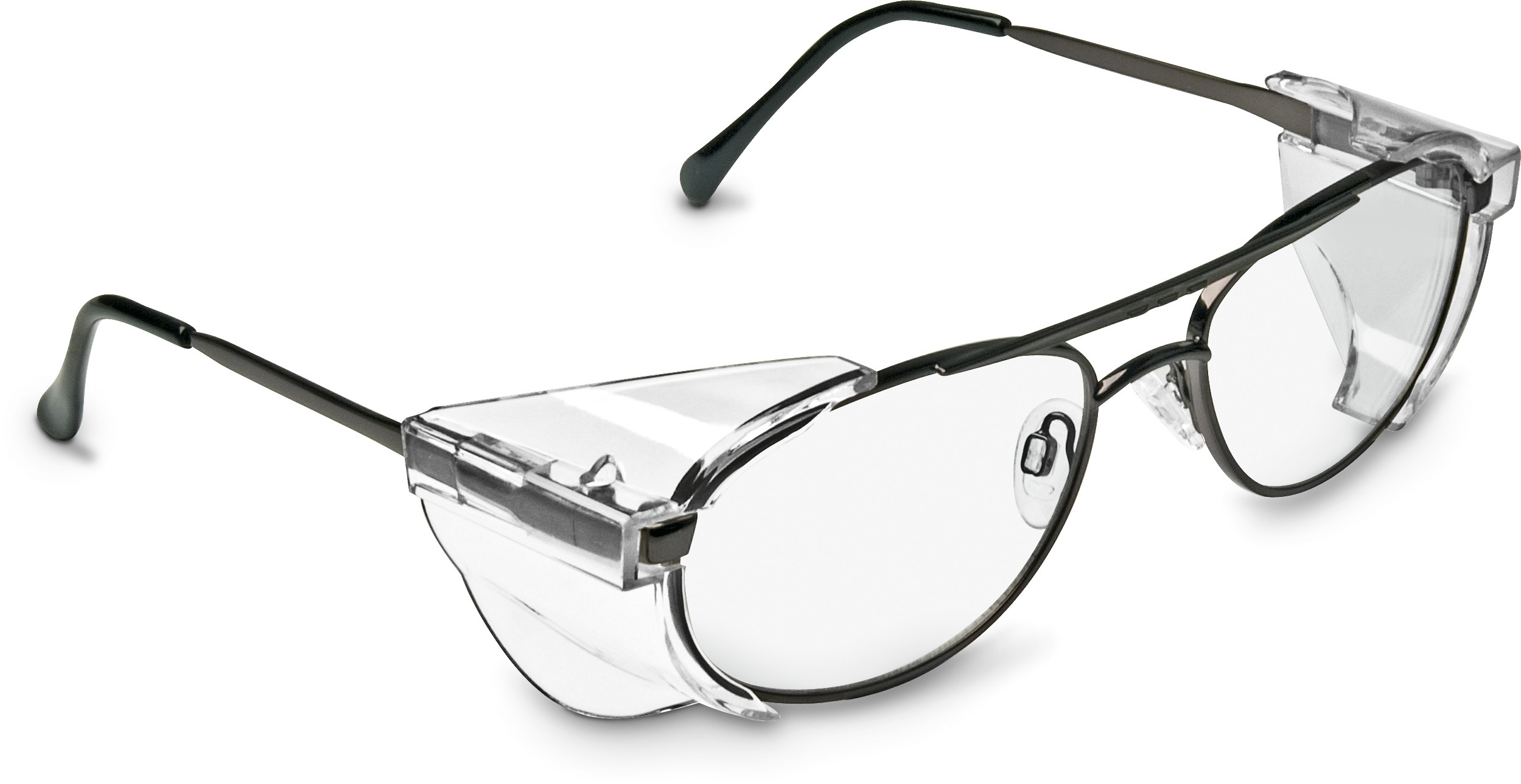 Shoptic Veiligheidsbril met zijkleppen - Herenmontuur met dubbele neusbrug  - Optiplus, optiekgroothandel