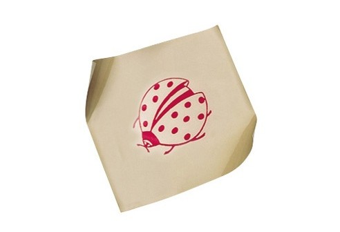 Enkele folie met grappige prints voor de behandeling van scheelzien bij kinderen: Lieveheersbeestje