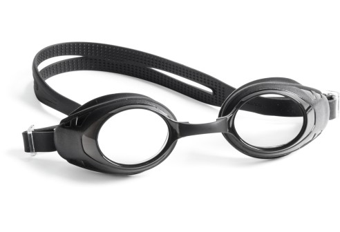 Zwembril verglaasbaar  XL zwart