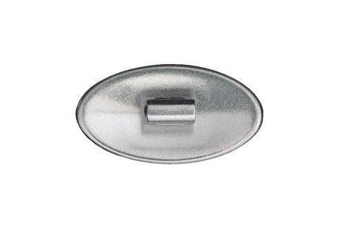 Titanium klikpad zilver allergievrij 13 mm