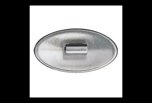 Titanium klikpad zilver allergievrij 13 mm