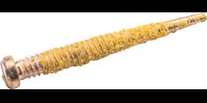 Gleufschroef goud Ø 1,4 lengte 11,6 mm