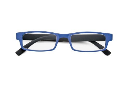 Leesbril kunststof met soft touch blauw