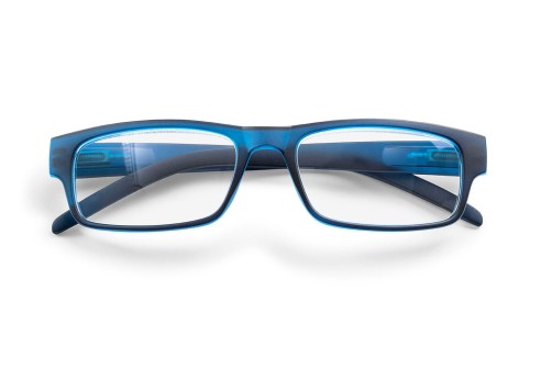 Leesbril kunststof klassiek model donkerblauw 