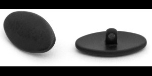 Titanium schroefpad gematteerd zwart allergievrij 13 mm