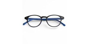 Leesbril kunststof grijs/blauw 