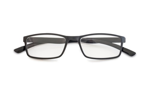 Leesbril kunststof met gematteerd voorstuk, zwart