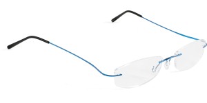 Glasbril van Beta-titanium met Monoblockveren, blauw