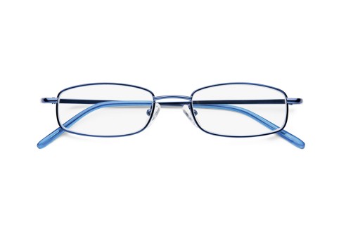 Leesbril metaal blauw 
