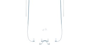 Complete glasbrilset met monoblock veren blauw