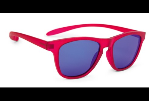 B&S zonnebril voor 8 tot 10 jaar rood - met blauw verspiegeling maat M
