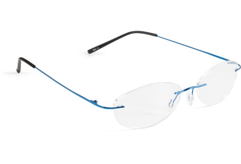 Glasbril van Beta-titanium blauw