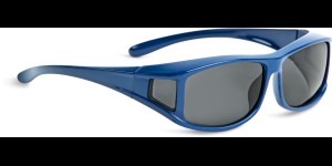 Shoptic Overzetbril, klein - rechthoekig - Blauw
