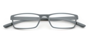 Leesbril kunststof met gematteerd voorstuk, blauw/grijs