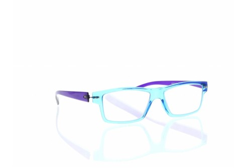 Leesbril kunststof Slim Rect Blue/Purple