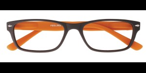 Leesbril Feeling bruin oranje