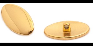 Titanium schroefpad goud allergievrij 13 mm