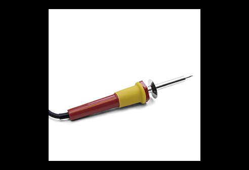 Soldeerbout met koperen punt, recht, inclusief stander