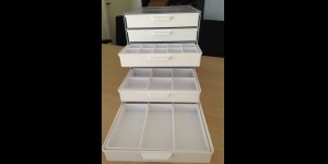 Onderdelenkast, met zes laden