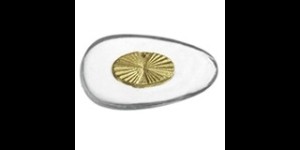 Kunststof schroefpads goud kern 15 mm