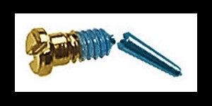 Gleufschroef goud Tuflock Ø 1,0 lengte 2,8/5,8 mm