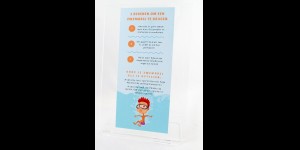 Display voor zwembrillen transparant