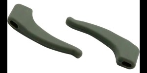 Milo & Me kids antislip oorhaakjes, Pewter groen 