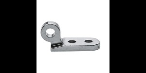 Klinkscharnieren Voorstukdeel rechts (dubbel oogje), enkel oog, opening 1,4 mm