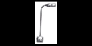 Padsteun beta-titanium XL, zilver