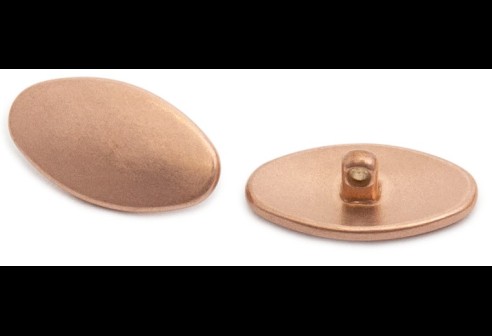 Titanium schroefpad gematteerd rose goud allergievrij 13 mm