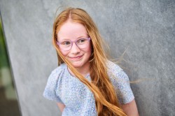 Kim transparant lila/paars, maat 46