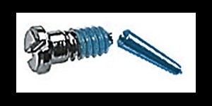 Gleufschroef zilver Tuflock Ø 1,0 lengte 2,8/5,8 mm