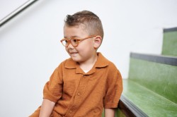 Charly transparant golden brown, maat 38