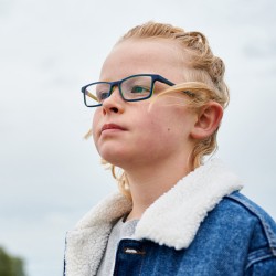 Sam Donkerblauw/Geelgroen, maat 49