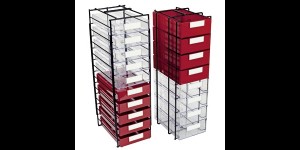 Metalen drager voor werkbakken middelgrote uitvoering, voor 8 extra hoge werkbakken nr. 1447...