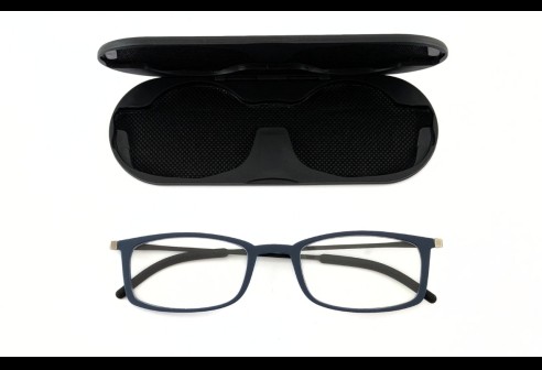 Ultradunne Leesbril mat donker blauw